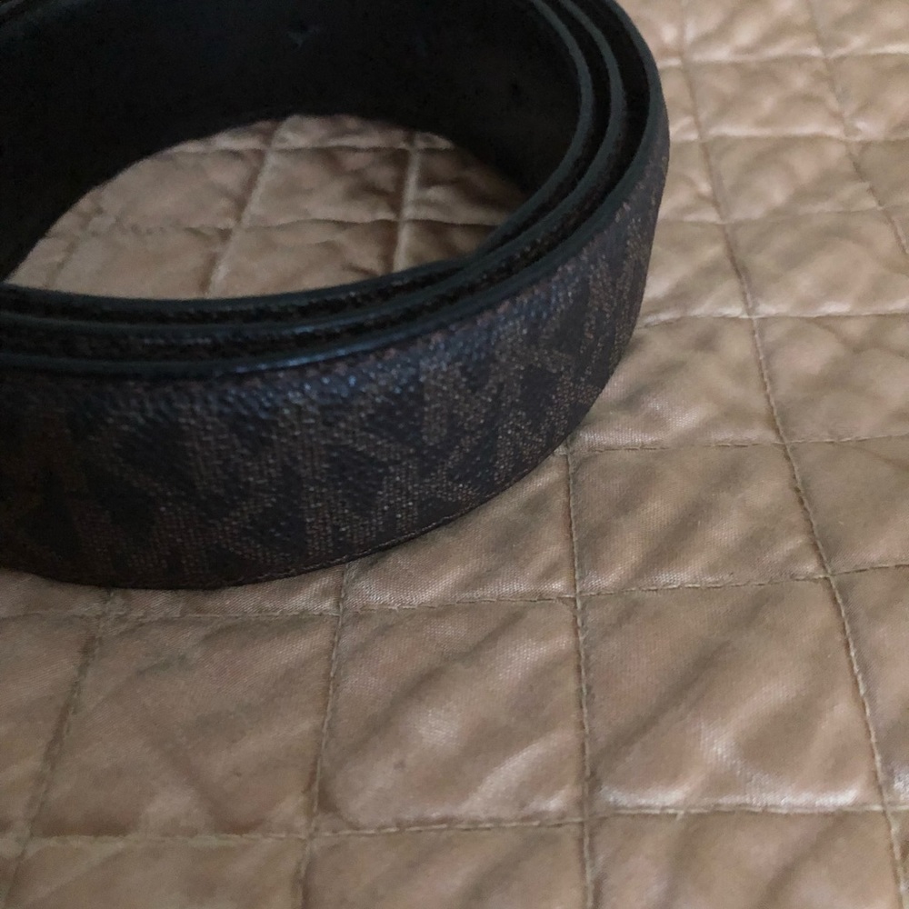 Michael Kors Mens Brown only Hardware Belt - Picture 11 of 14